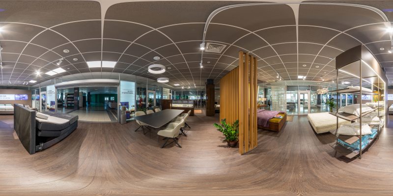 360 virtual reality photo of furniture store